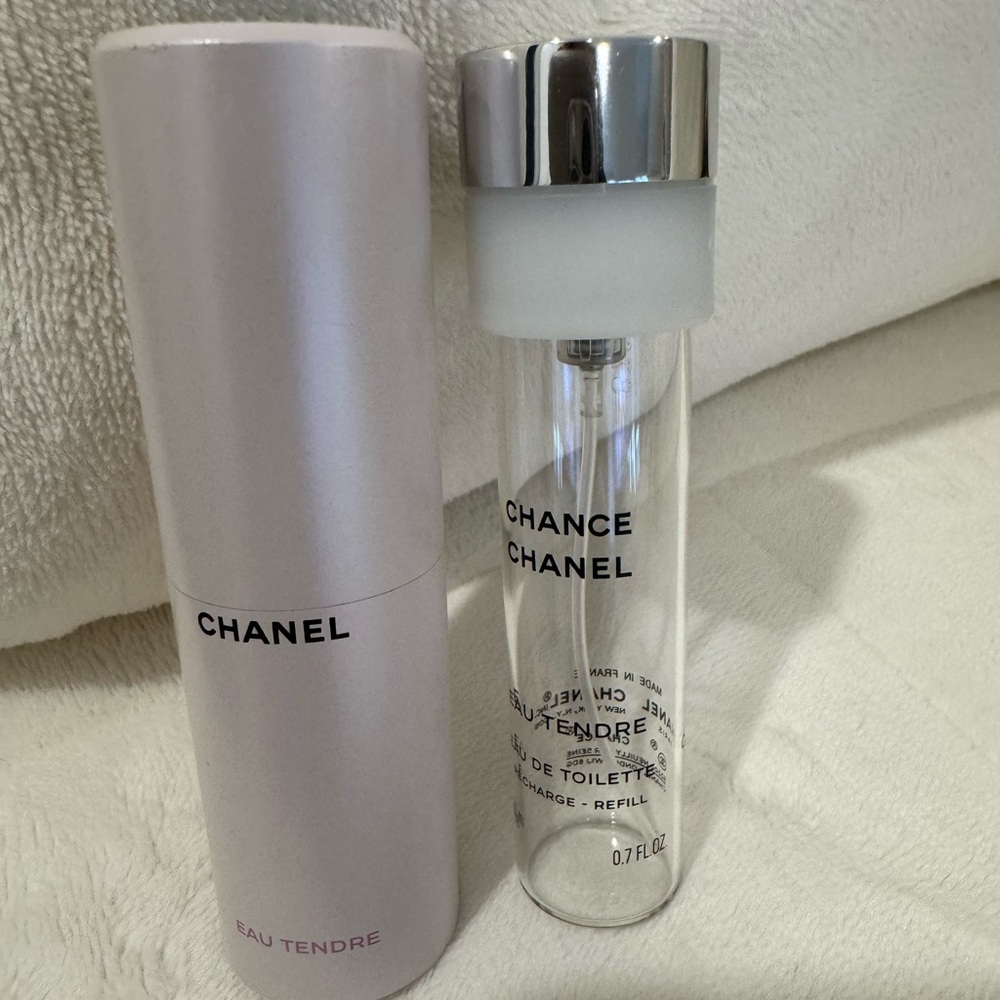 CHANEL Chance Eau Tendre Refill tube with Silver Cap